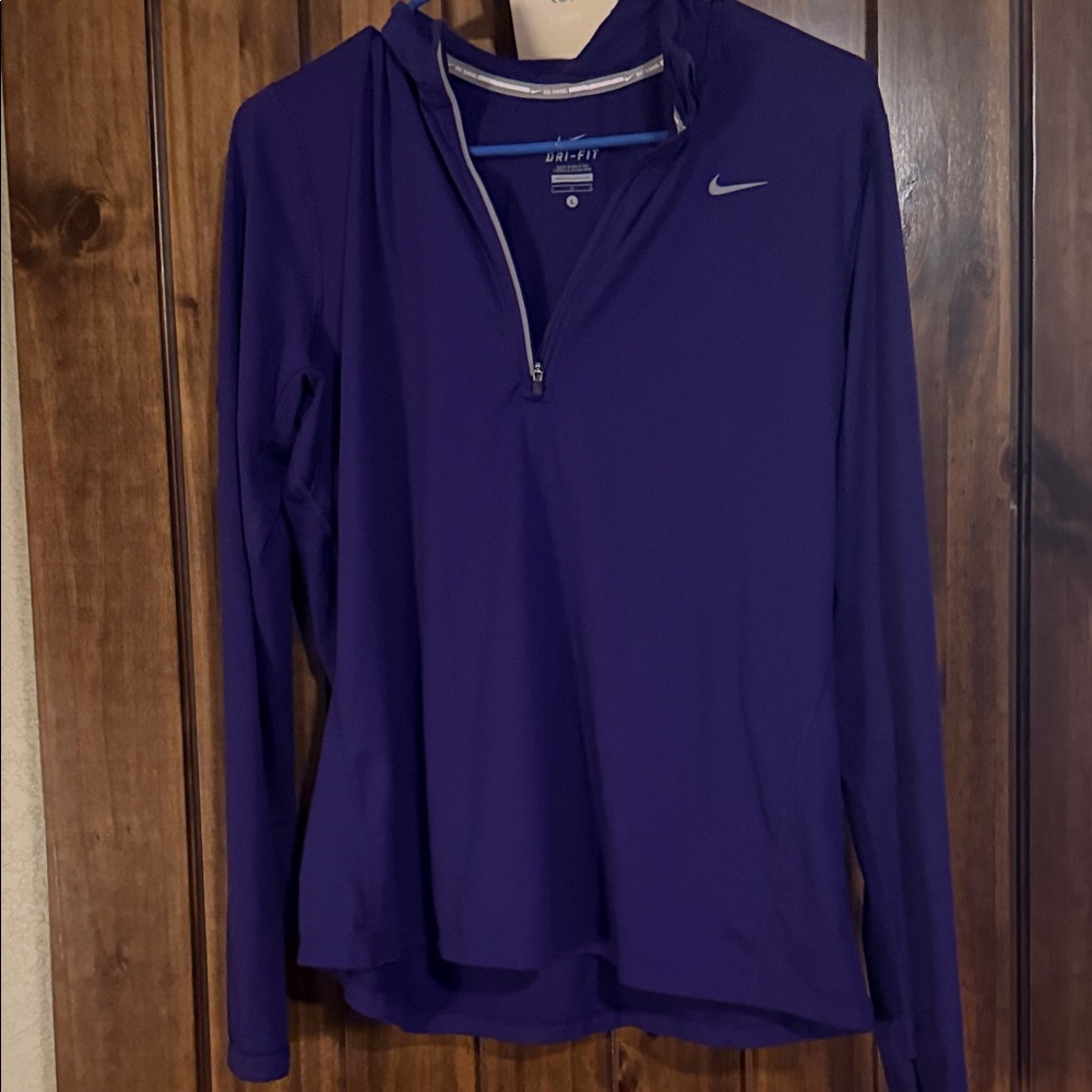 Nike Women's Purple Hoodie Sweatshirt